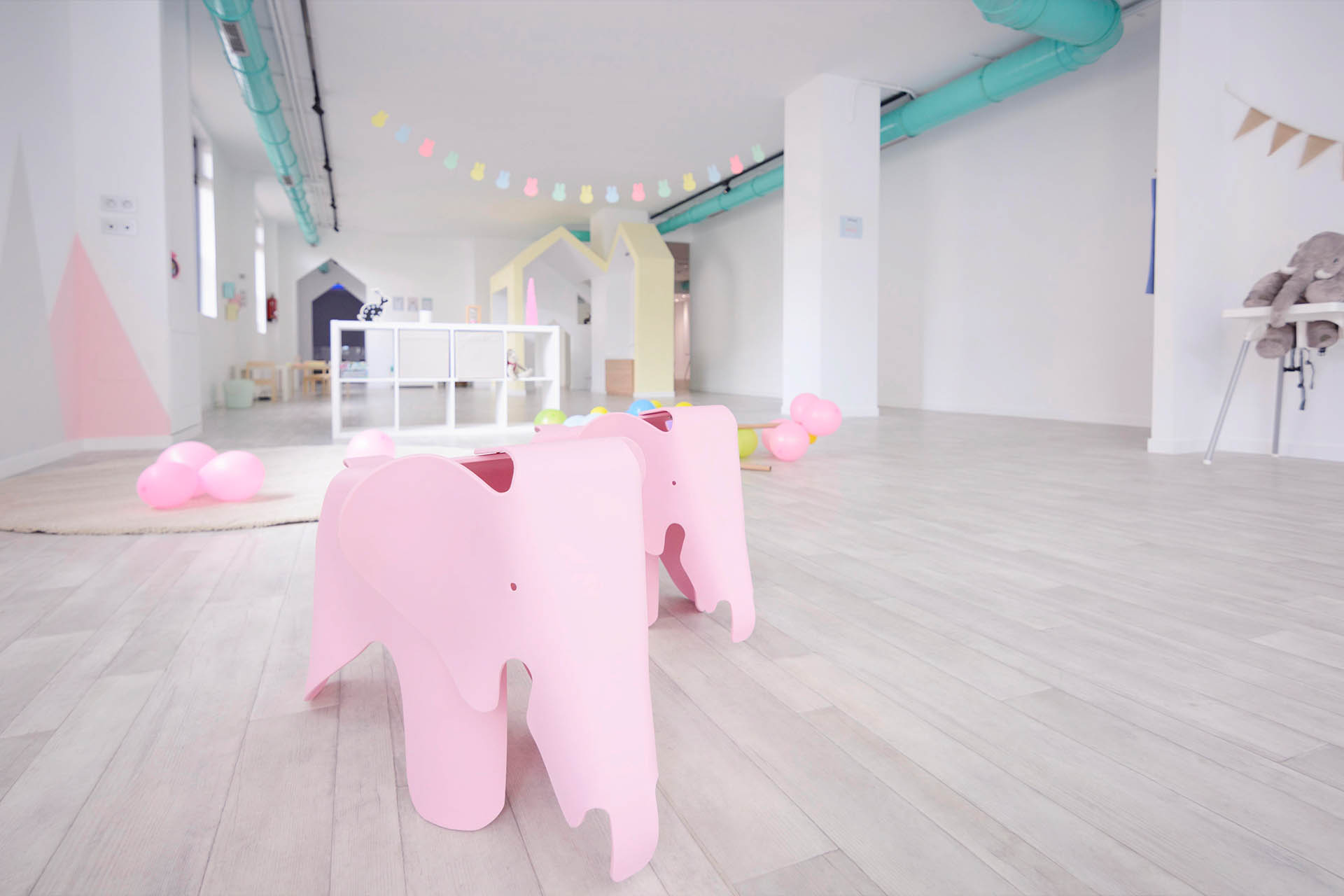 Interior del centro infantil tras la reforma